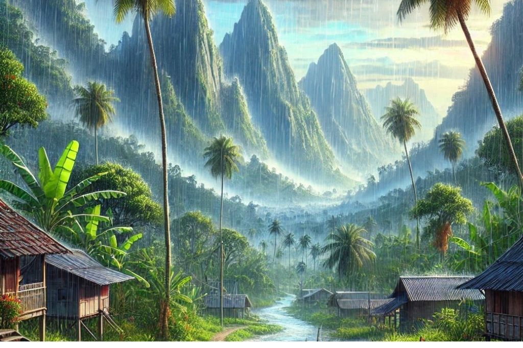 Tropical Regions with Heavy Rainfall